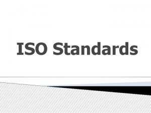 Iso is not an acronym