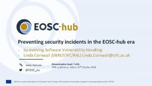 Preventing security incidents in the EOSChub era by