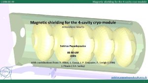 CERN BERF Magnetic shielding for the 4 cavity