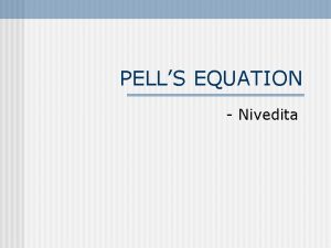 How to solve pell's equation