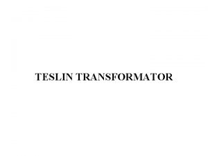 Teslin transformator
