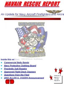 NAVAIR RESCUE REPORT An Update for Navy Aircraft