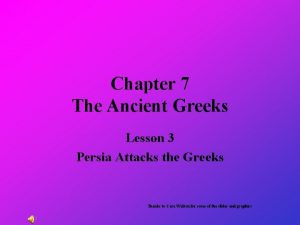 Lesson 3 greece and persia