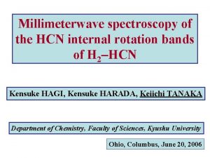Millimeterwave spectroscopy of the HCN internal rotation bands
