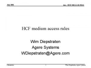 July 2001 doc IEEE 802 11 01383 r