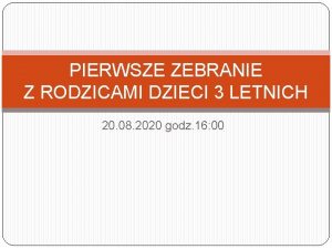 PIERWSZE ZEBRANIE Z RODZICAMI DZIECI 3 LETNICH 20