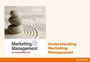 Understanding Marketing Management Defining Marketing for the New