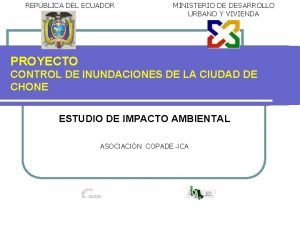 REPBLICA DEL ECUADOR MINISTERIO DE DESARROLLO URBANO Y