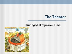 The Theater During Shakespeares Time Elizabethan Theater n
