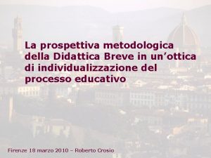 Didattica breve esempi