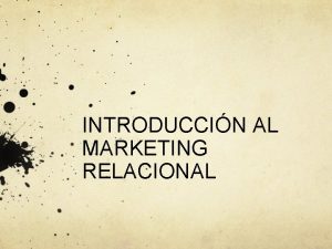 Elementos del marketing relacional