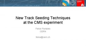 New Track Seeding Techniques at the CMS experiment