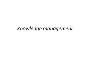 Knowledge management Impact on Organizational Perfomance Bagi pemilik