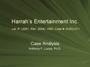 Harrahs Entertainment Inc Lal R 2001 Rev 2004