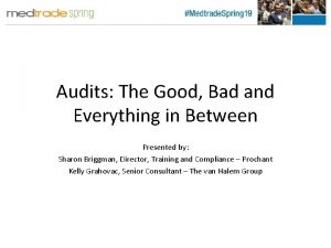 Audits The Good Bad and Everything in Between