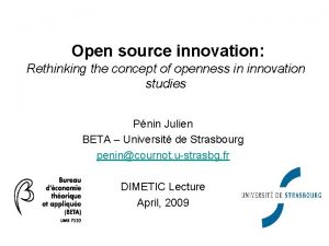 Open source innovation Rethinking the concept of openness