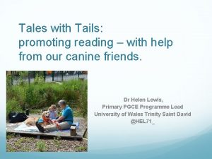 Tales with Tails promoting reading with help from