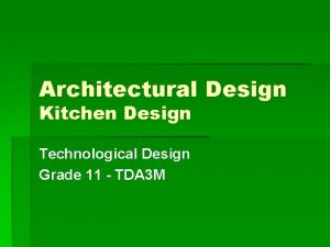 Architectural Design Kitchen Design Technological Design Grade 11