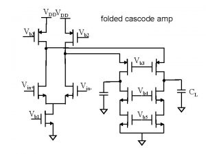 VDDVDD Vb 2 folded cascode amp Vb 2