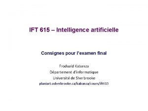 Examen intelligence artificielle