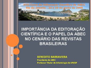 XVII Curso de Editorao Cientfica da ABEC Rio