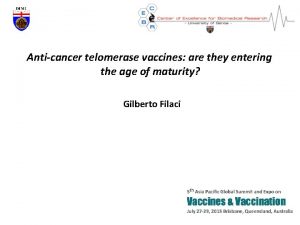 Anticancer telomerase vaccines are they entering the age