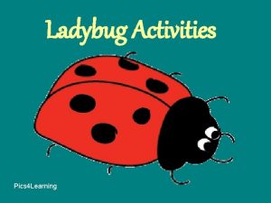 Ladybug Activities Pics 4 Learning Directions The first