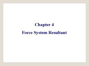 Chapter 4 Force System Resultant 4 1 MOMENT