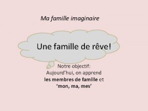 Famille imaginaire