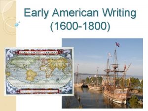 Early American Writing 1600 1800 Captain John Smith