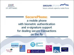 IST2002 506883 Secure contracts signed by mobile Phone