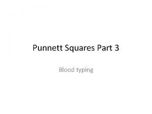 Blood type punnett square
