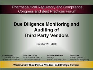 Pharmaceutical compliance congress Pharmaceutical compliance congress