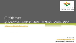 IT initiatives Madhya Pradesh State Election Commission http