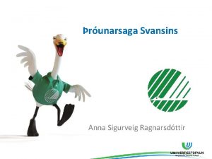 runarsaga Svansins Anna Sigurveig Ragnarsdttir Yfirlit run Svansins