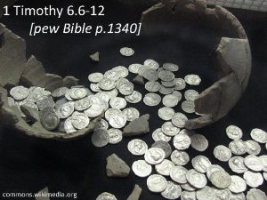 1 Timothy 6 6 12 pew Bible p