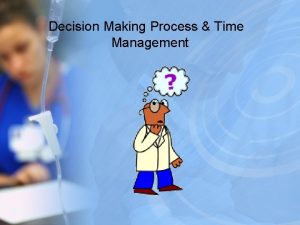 Decision making and time management