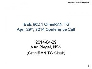 omniran14 0034 00 00 TG IEEE 802 1