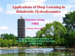 Applications of Deep Learning in Relativistic Hydrodynamics Huichao