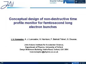 Conceptual design of nondestructive time profile monitor femtosecond