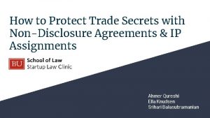 How to Protect Trade Secrets with NonDisclosure Agreements