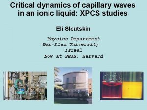 Critical dynamics of capillary waves in an ionic