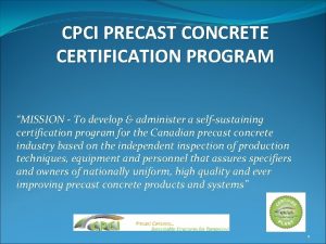 Cpci certification