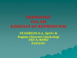 Sexiology course Sexiology course