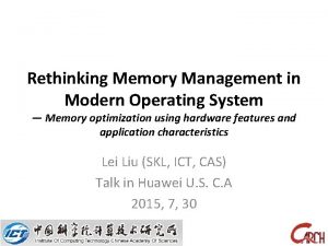 Rethinking Memory Management in Modern Operating System Memory
