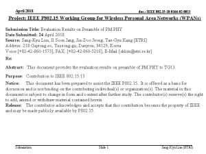 April 2018 doc IEEE 802 15 18 0166