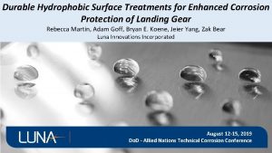 Durable Hydrophobic Surface Treatments for Enhanced Corrosion Protection