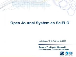 Open Journal System en Sci ELO La Habana