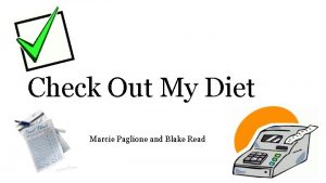 Check Out My Diet Marcie Paglione and Blake