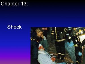 Chapter 13 Shock Defining Shock Shock is best